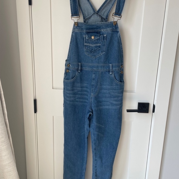 NWOT 🦋 Cotton Denim Overalls | Small - Picture 2 of 16